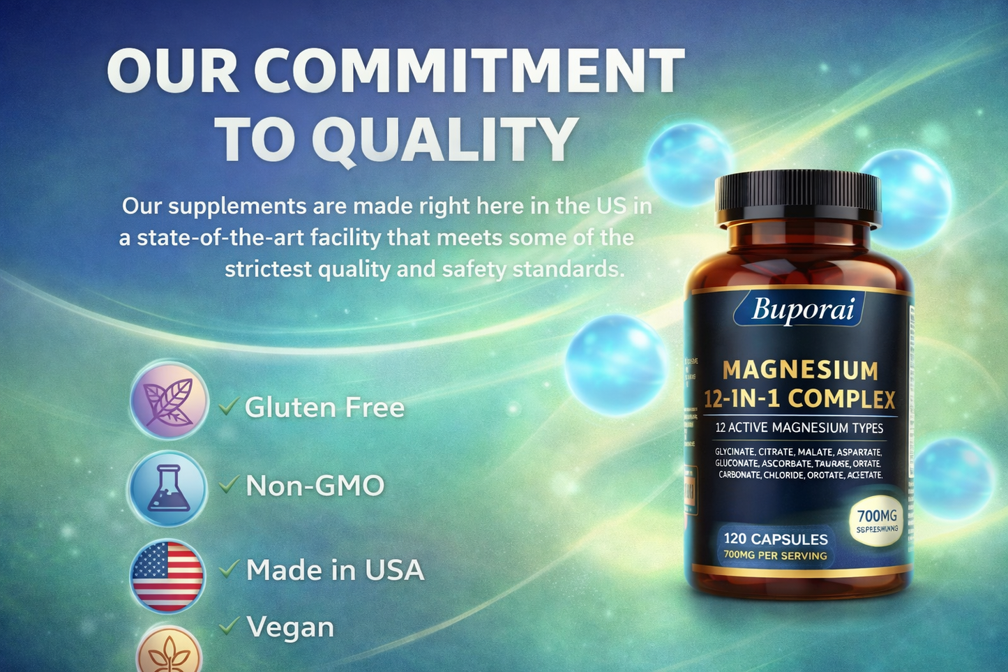 Clean, science-backed magnesium support for balance, energy, and everyday wellness.